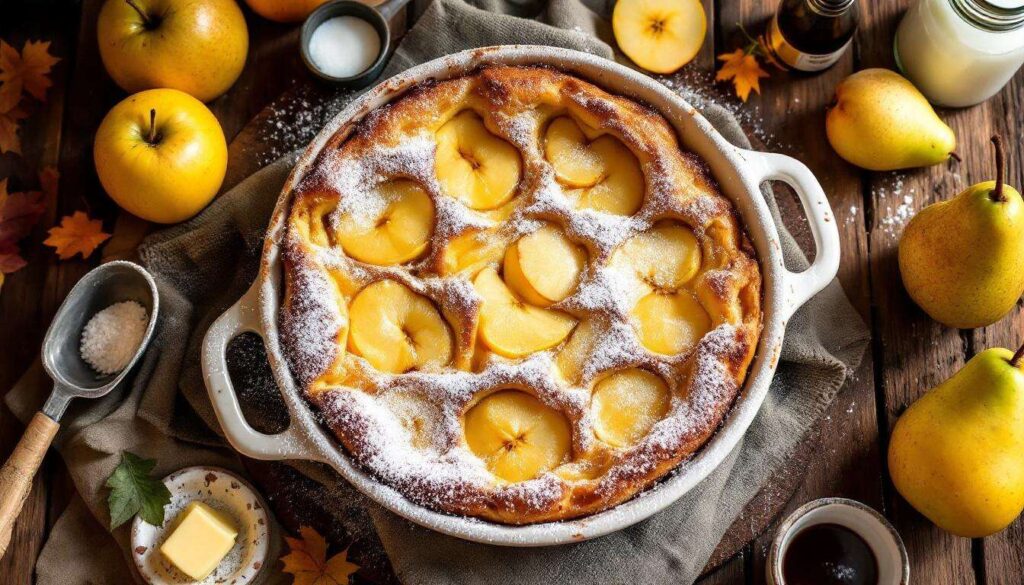 Pommes, poires, vanille… et si cette recette de clafoutis tout moelleux était votre secret anti-grisaille cet automne