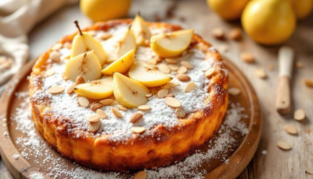 Poire, amande, vanille : ce gâteau minute cache une tendresse qui fait l’unanimité au goûter comme au dessert