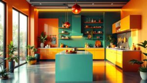 Les cuisines de 2026 : adieu aux meubles hauts, bonjour à la transparence et aux couleurs seventies pour un espace lumineux et ouvert
