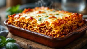 Du fromage fondant, une pâte croustillante, une viande moelleuse : ce plat est un pur concentré de plaisir