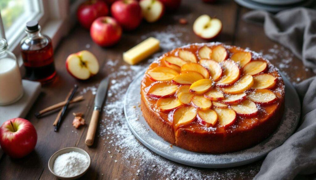 Gâteau aux pommes : l’astuce beurre chaud qui caramélise tout et change votre dessert en chef‑d’œuvre