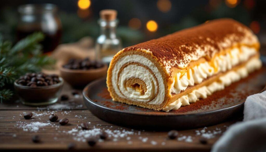 Mieux que le dessert de mamie, cette recette de bûche façon tiramisu volera la vedette à la table de Noël