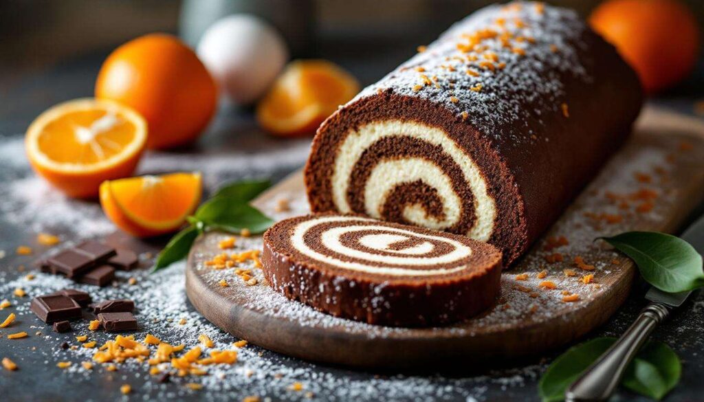 Un dessert vitaminé intense : la bûche choco-clémentine roulée qui réunit le moelleux, le peps et la simplicité