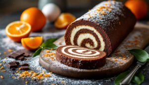 Un dessert vitaminé intense : la bûche choco-clémentine roulée qui réunit le moelleux, le peps et la simplicité