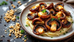 Le chef Etchebest, en toute transparence, nous dévoile aujourd’hui sa méthode de cuisson des champignons qui fixe leur jus pour un rendu délicieusement caramélisé