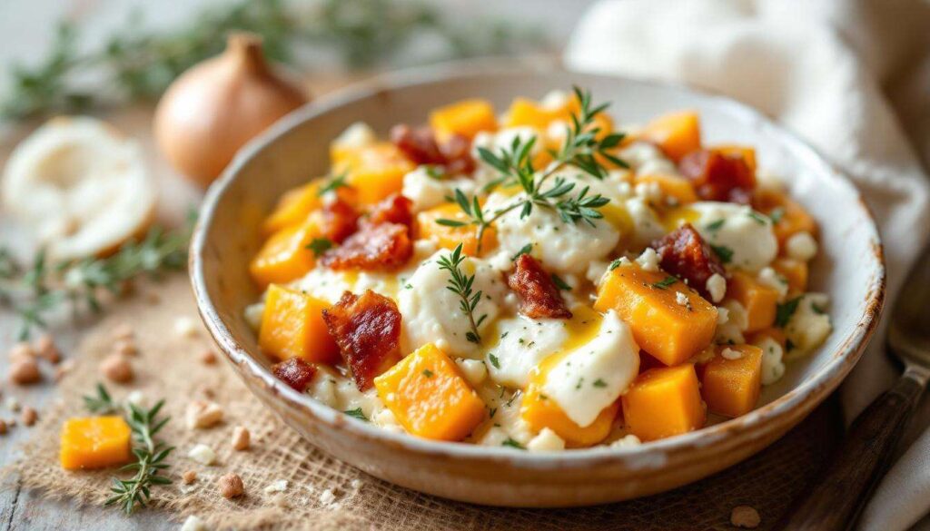 Courgiflette à la butternut : le gratin façon tartiflette, simple et ultra fondant