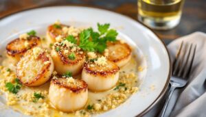 Les coquilles Saint-Jacques façon brasserie par Hugo Riboulet
