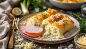 Explosion de fondant et parfum d’hiver : ces rouleaux poireaux-jambon gratinés au fromage promettent un dîner familial ultra crémeux