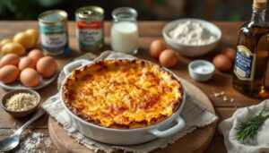 Moelleux, fondant et hyper pratique : ce clafoutis pommes de terre-thon express vous change la vie les soirs de flemme