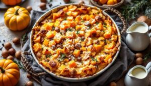 Le duo courge-châtaigne dans un gratin doré et fondant : une recette d’hiver qui apaise dès la première bouchée