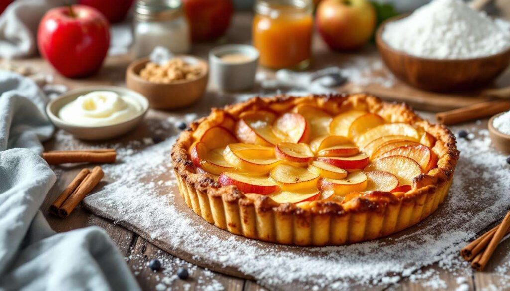 Un crousti-fondant aux pommes irrésistible : la tarte minute au yaourt qui illumine les fins d’hiver avec 4 ingrédients du placard