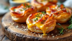 Ces bouchées croustillantes au jambon font l’unanimité à chaque apéro… et elles coûtent moins d’un euro pièce