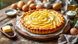 Cette tarte aux pommes de terre paraît simple… mais elle cache une astuce que seuls les chefs utilisent