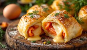 Trop simples pour être si bons ? Ces petits roulés feuilletés au fromage et saumon volent la vedette aux verrines