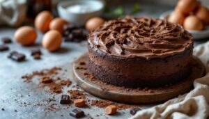 Bien moelleux, ce gâteau au chocolat ne contient pas de matière grasse - la recette rapide