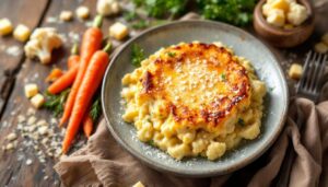 Gratin de carottes et chou-fleur : simple, moelleux et bien doré au fromage