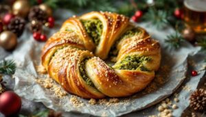 Deux pâtes, du pesto, une torsade : le feuilleté le plus croustillant pour prolonger la magie de Noël