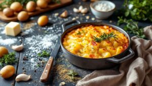 Gratin de pommes de terre au bouillon de bœuf : fondant, doré, sans crème