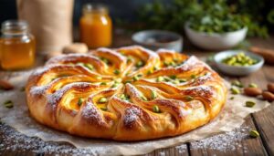 Croustillant à souhait, miel chaud et pistaches fondantes : cette galette feuilletée est l’Épiphanie la plus gourmande