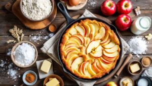 Je fais mon gâteau aux pommes à la poêle : simple, rapide, sans four et 100 % réconfort