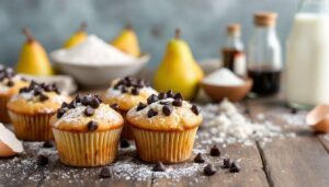 Moelleux, parfumé et généreux : ce muffin maison poire-chocolat noir met tout le monde d’accord à la première bouchée