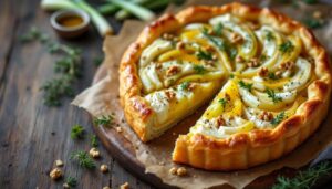 Cette tarte poireaux-chèvre minute fait oublier la quiche : feuilletée, fondante, irrésistible et prête en 25 minutes chrono