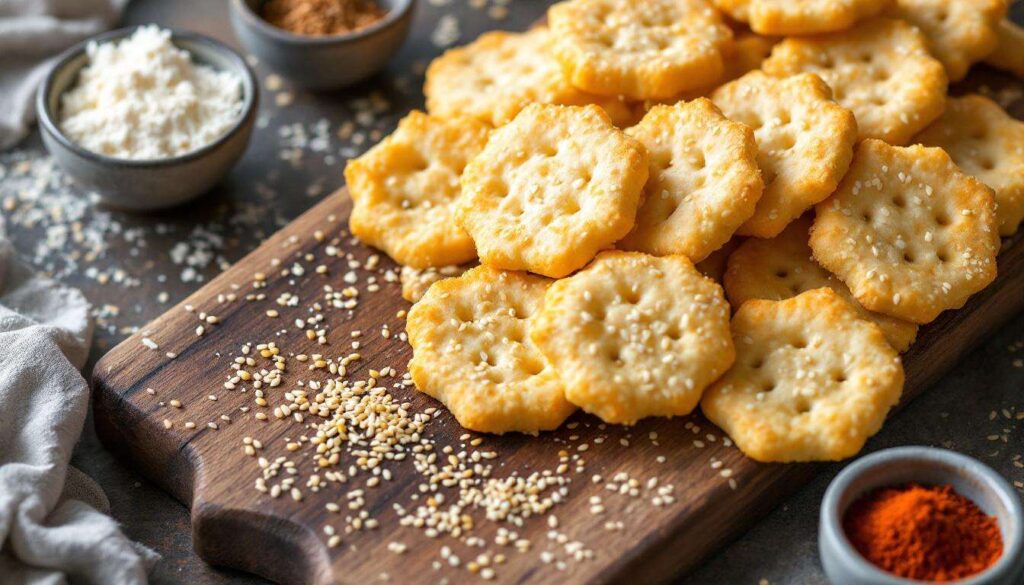 Crackers maison fromage-sésame prêts en 20 minutes : la recette que tout le monde me réclame à l’apéro