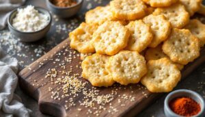 Crackers maison fromage-sésame prêts en 20 minutes : la recette que tout le monde me réclame à l’apéro