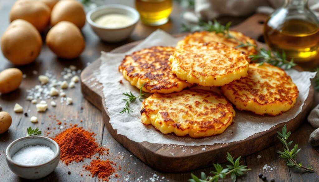 « Je les prépare en 10 minutes pour toute la famille » : mes galettes de pommes de terre crousti-dorées au four, nettement plus légères que des frites