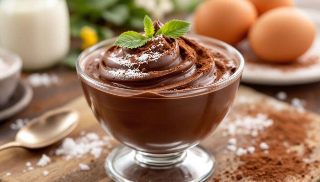 Une mousse au chocolat prête en 10 min : cette version ultra facile se fait avec du cacao en poudre