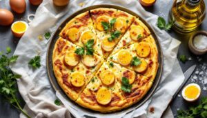 Découvrez la vraie tortilla espagnole pommes de terre-oignons, moelleuse et dorée