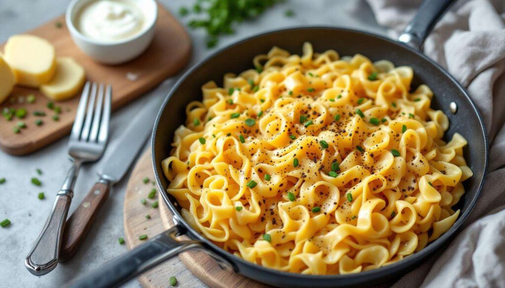 « Je n’avais jamais goûté quelque chose d’aussi réconfortant » : la poêlée spätzle-munster prête en 10 minutes seulement
