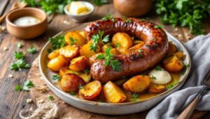 Boudin vert poêlé aux pommes caramélisées : l'accord sucré-salé belge que personne ne tente et c'est dommage