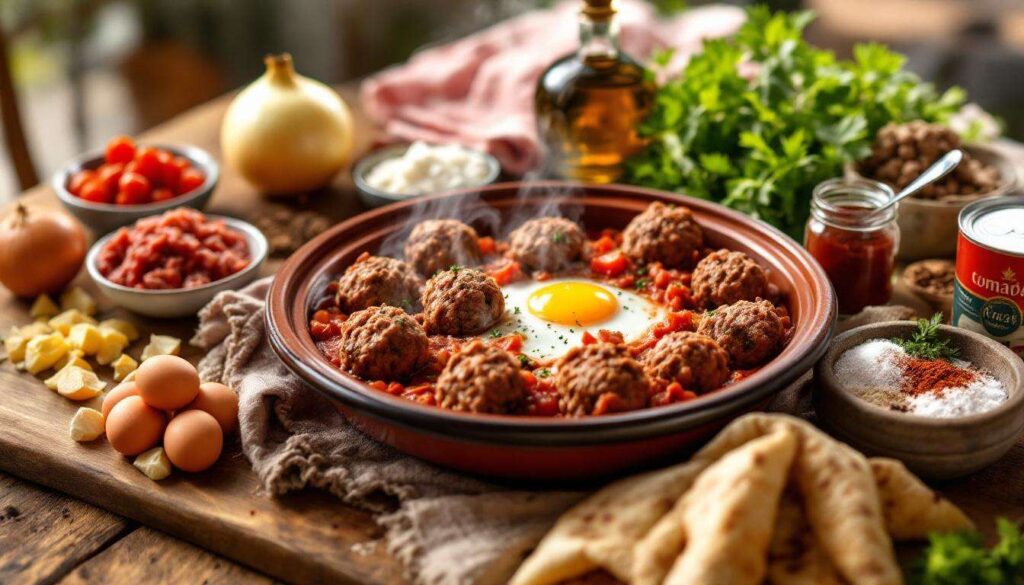 Tajine de boulettes kefta aux œufs et tomates : le plat familial marocain réconfortant prêt en 30 minutes