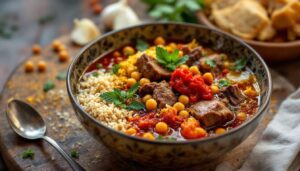 Chorba frik express : cette soupe traditionnelle à la viande et blé concassé se prépare en 20 minutes pour le ftour