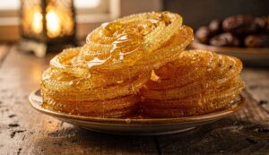 Zlabia au miel en spirale : la pâtisserie frite dorée du ramadan dont la forme parfaite demande un coup de main précis
