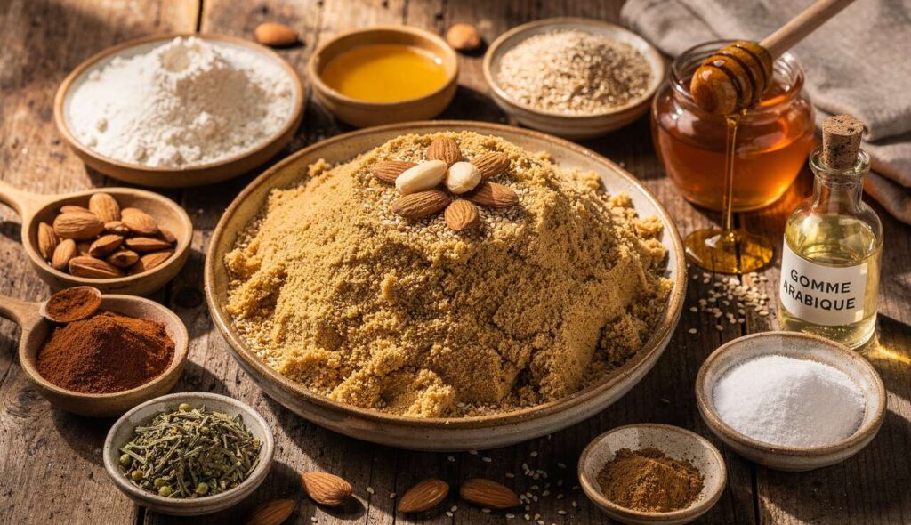 Sellou aux amandes sésame et farine grillée : la bouchée énergétique du ramadan que les familles stockent dans des bocaux