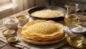 Baghrir crêpes mille-trous : la technique du repos de pâte et de la cuisson une seule face pour des alvéoles parfaites