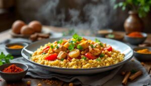 Couscous au poulet fermier et navets comme Ourida Nekkache : les secrets d'une semoule aérée et légère