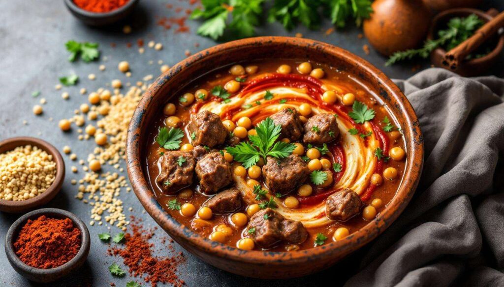 Chorba frik algérienne au blé vert concassé : les règles d'or pour un bouillon limpide et une viande fondante