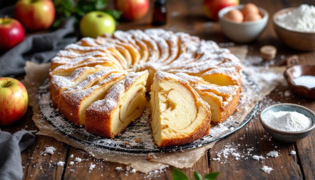 Gâteau invisible aux pommes : ultra léger, sans beurre et si fondant que vos invités en redemandent