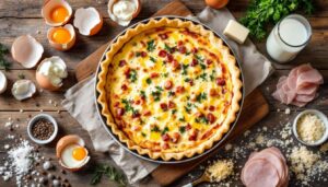 Quiche sans pâte au jambon et gruyère : prête en 15 minutes avec ce qu'il reste dans le frigo