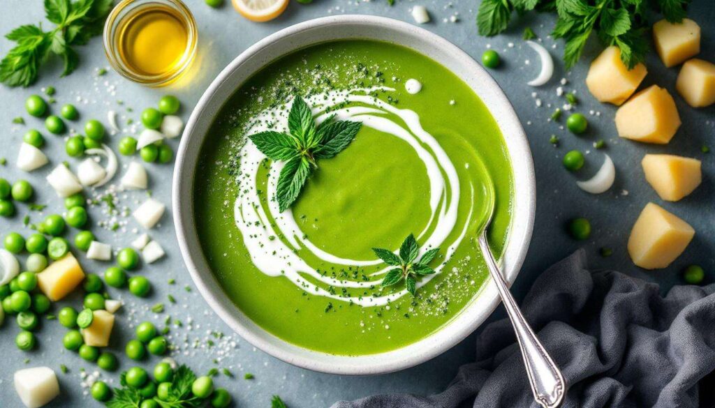 Ce velouté de petits pois à la menthe est le plat de mars que tout le monde redemande !