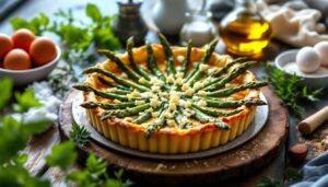 Quiche aux asperges vertes et chèvre frais : la recette de printemps la plus demandée en mars