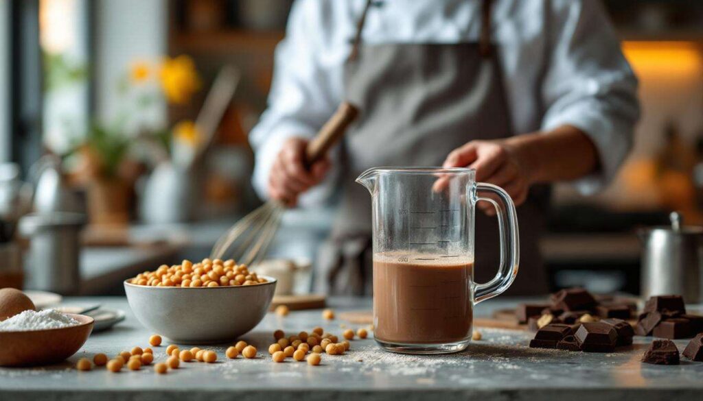 Vous jetez l'eau de cuisson des pois chiches ? Les pâtissiers l'utilisent pour une mousse au chocolat bluffante